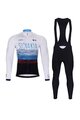 BONAVELO Fahrradjacke und Hose für den Winter - SLOVAKIA WINTER - Weiß/Blau