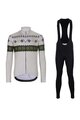 HOLOKOLO Langarm Radtrikot und Hose - FROSTTRAIL WINTER - Grün/Grau/Schwarz