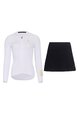 RIVANELLE BY HOLOKOLO Langarm Radtrikot und Hose - VICTORIOUS - Weiß/Schwarz