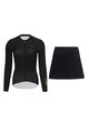 RIVANELLE BY HOLOKOLO Langarm Radtrikot und Hose - VICTORIOUS - Schwarz/Weiß