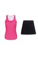 RIVANELLE BY HOLOKOLO Kurzarm Radtrikot und Shorts - SPARK - Schwarz/Rosa