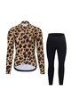 RIVANELLE Fahrradjacke und Hose für den Winter - WILDCAT II WINTER - Beige/Braun/Schwarz