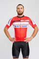 BONAVELO Kurzarm Radtrikot und Shorts - KATUSHA - Rot/Schwarz