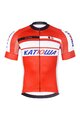 BONAVELO Kurzarm Radtrikot und Shorts - KATUSHA - Rot/Schwarz