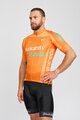BONAVELO Kurzarm Radtrikot und Shorts - EUSKALTEL - EUSKADI - Orange/Schwarz