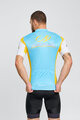 BONAVELO Kurzarm Radtrikot und Shorts - ASTANA - Gelb/Blau/Schwarz