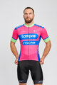 BONAVELO Kurzarm Radtrikot und Shorts - LAMPRE - Rosa/Schwarz