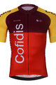 BONAVELO Kurzarm Radtrikot und Shorts - COFIDIS 2025 - Schwarz/Orange/Rot