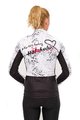 HOLOKOLO Fahrrad-Thermojacke - GRAFFITI LADY - Weiß/Schwarz
