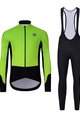 HOLOKOLO Fahrradjacke und Hose für den Winter - CLASSIC - Schwarz/Hellgrün