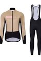 HOLOKOLO Fahrradjacke und Hose für den Winter - ELEMENT LADY - Beige/Schwarz/Braun