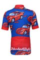 HOLOKOLO Kurzarm Radtrikot und Shorts - CARS - Rot/Schwarz/Blau