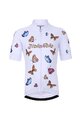 HOLOKOLO Kurzarm Radtrikot und Shorts - BUTTERFLIES - Schwarz/Weiß