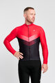 HOLOKOLO Langarm Fahrradtrikot für den Winter - ARROW WINTER - Rot/Schwarz