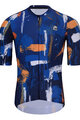 HOLOKOLO Kurzarm Radtrikot und Shorts - Set - Orange/Schwarz/Blau