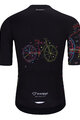 HOLOKOLO Kurzarm Radtrikot und Shorts - MAAPPI DARK  - Schwarz/mehrfarbig