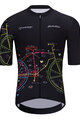 HOLOKOLO Kurzarm Radtrikot und Shorts - MAAPPI DARK  - Schwarz/mehrfarbig