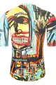 HOLOKOLO Kurzarm Radtrikot und Shorts - WILDLY II - Gelb/Hellblau/mehrfarbig
