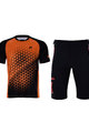 HOLOKOLO MTB Radtrikot und Hose - DUSK MTB - Orange/Schwarz