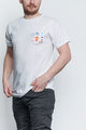 NU. BY HOLOKOLO Kurzarm Fahrrad-Shirt - PEDAL BY PEDAL - mehrfarbig/Weiß