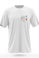 NU. BY HOLOKOLO Kurzarm Fahrrad-Shirt - PEDAL BY PEDAL - mehrfarbig/Weiß