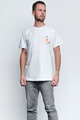 NU. BY HOLOKOLO Kurzarm Fahrrad-Shirt - PEDAL BY PEDAL - Weiß/mehrfarbig