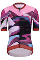 RIVANELLE BY HOLOKOLO Kurzarm Radtrikot und Shorts - SUNSET ELITE LADY - Rosa/mehrfarbig/Schwarz