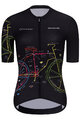 RIVANELLE BY HOLOKOLO Kurzarm Radtrikot und Shorts - MAAPPI DARK LADY - Schwarz/Rosa