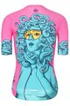 RIVANELLE BY HOLOKOLO Kurzarm Radtrikot und Shorts - MEDUSA - Türkis/Rosa/Grün