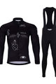 HOLOKOLO Radtrikot und Hose für den Winter - BLACK OUT WINTER - Weiß/Schwarz