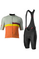 CASTELLI Kurzarm Radtrikot und Shorts - A BLOCCO - Schwarz/mehrfarbig