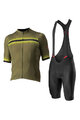 CASTELLI Kurzarm Radtrikot und Shorts - GRIMPEUR - Grün/Schwarz