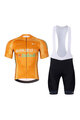 BONAVELO Kurzarm Radtrikot und Shorts - EUSKALTEL - EUSKADI - Orange/Schwarz