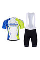 BONAVELO Kurzarm Radtrikot und Shorts - LIQUIGAS CANNONDALE - Blau/Grün/Schwarz