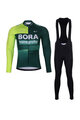 BONAVELO Fahrradjacke und Hose für den Winter - BORA 2024 - Grün/Weiß