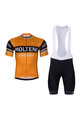 BONAVELO Kurzarm Radtrikot und Shorts - MOLTENI ARCORE - Orange/Schwarz