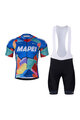 BONAVELO Kurzarm Radtrikot und Shorts - MAPEI - Blau/Schwarz