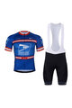 BONAVELO Kurzarm Radtrikot und Shorts - US POSTAL - Schwarz/Blau