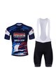 BONAVELO Kurzarm Radtrikot und Shorts - SOUDAL-QUICKSTEP 25 - Schwarz/Blau