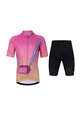 HOLOKOLO Kurzarm Radtrikot und Shorts - CANDYBAG - mehrfarbig/Rosa/Schwarz