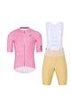 HOLOKOLO Kurzarm Radtrikot und Shorts - VICTORIOUS - Beige/Rosa