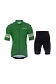 HOLOKOLO Kurzarm Radtrikot und Shorts - FLOW JUNIOR - Schwarz/Grün