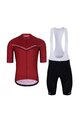 HOLOKOLO Kurzarm Radtrikot und Shorts - LEVEL UP  - Rot/Schwarz