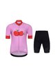 HOLOKOLO Kurzarm Radtrikot und Shorts - FRUIT KIDS - Schwarz