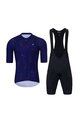 HOLOKOLO Kurzarm Radtrikot und Shorts - Set - Blau/Schwarz