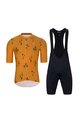 HOLOKOLO Kurzarm Radtrikot und Shorts - Set - Schwarz/Orange