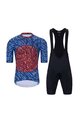 HOLOKOLO Kurzarm Radtrikot und Shorts - TAMELESS  - Schwarz/Blau/Rot