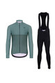 HOLOKOLO Fahrradjacke und Hose für den Winter - STRIPES WINTER - Grün/Schwarz
