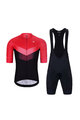 HOLOKOLO Kurzarm Radtrikot und Shorts - ARROW II - Schwarz/Rot