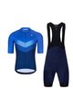 HOLOKOLO Kurzarm Radtrikot und Shorts - ARROW II - Blau